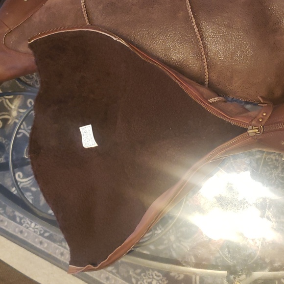 UGG Brown Heeled Knee-High Boots - Picture 9 of 10